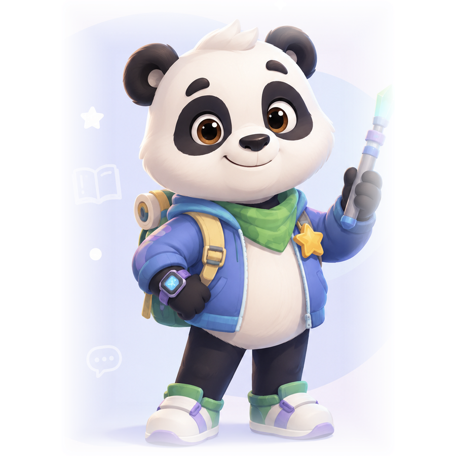 Mascotte panda de l'Académie du Panda
